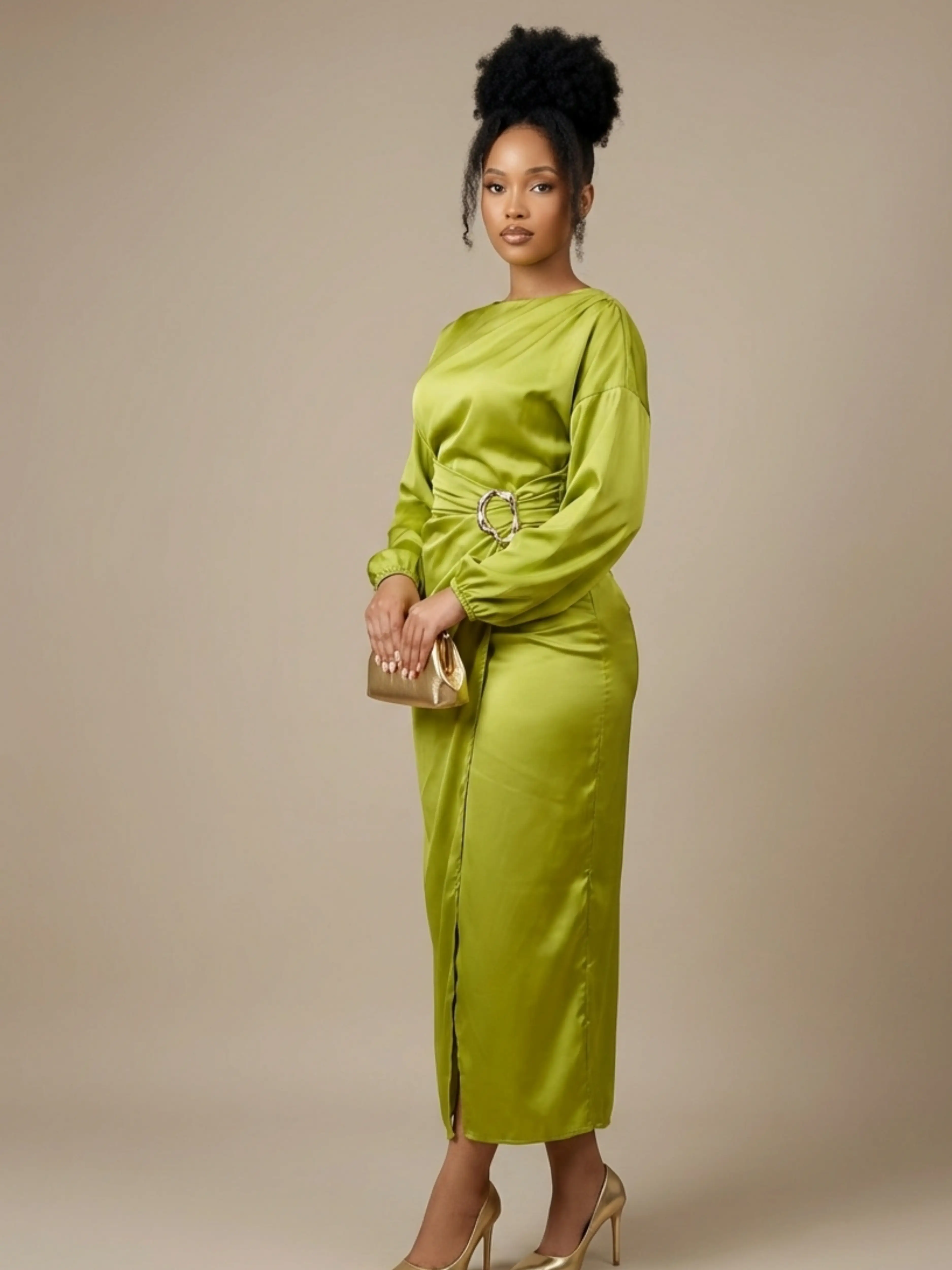 Elegant Satin Luxury Dress